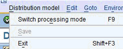 Switch processing mode option
