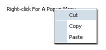 context menu