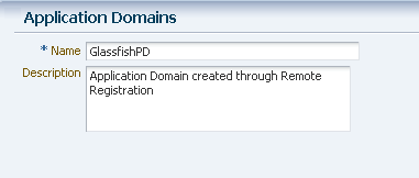 image:This screen shot shows an example Application Domain.