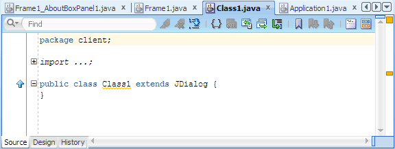 Java source editor