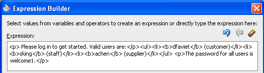 expression builder