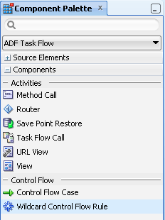 palette for task flow