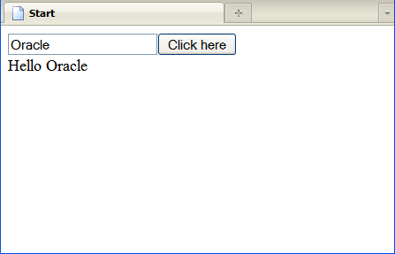 Start page in browser after entering a name