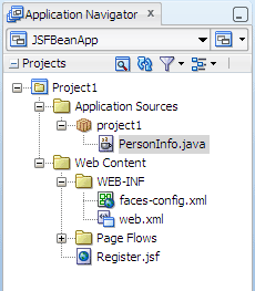 Application Navigator, project1 package