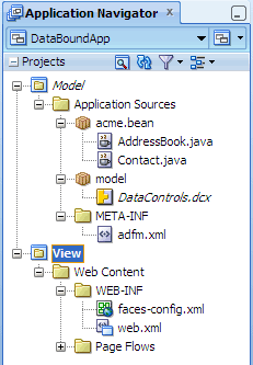 Application Navigator, View project