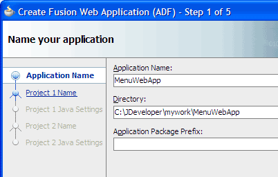 Create Fusion Web application