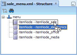 Structure window, drag and drop child nodes