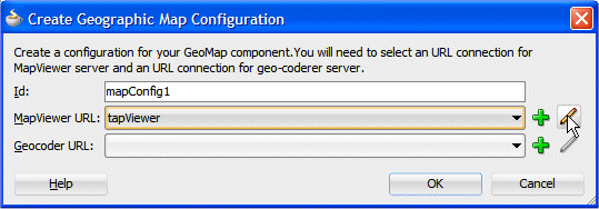 The Create Geographic Map Configuration dialog