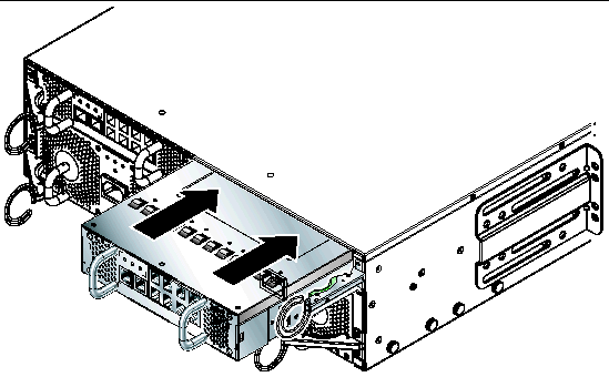 Diagram showing an SSC inserting into the slot for SSC1.