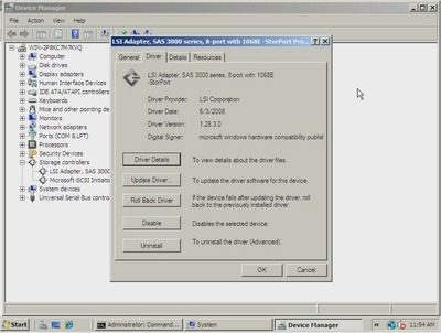 Figure showing Windows Device Properties dialog box.