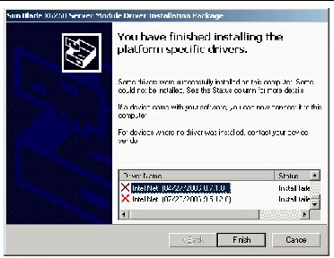 Screen shot showing example of error message