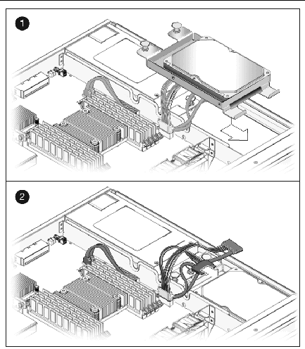 Figure showing how to install the single-drive assembly.