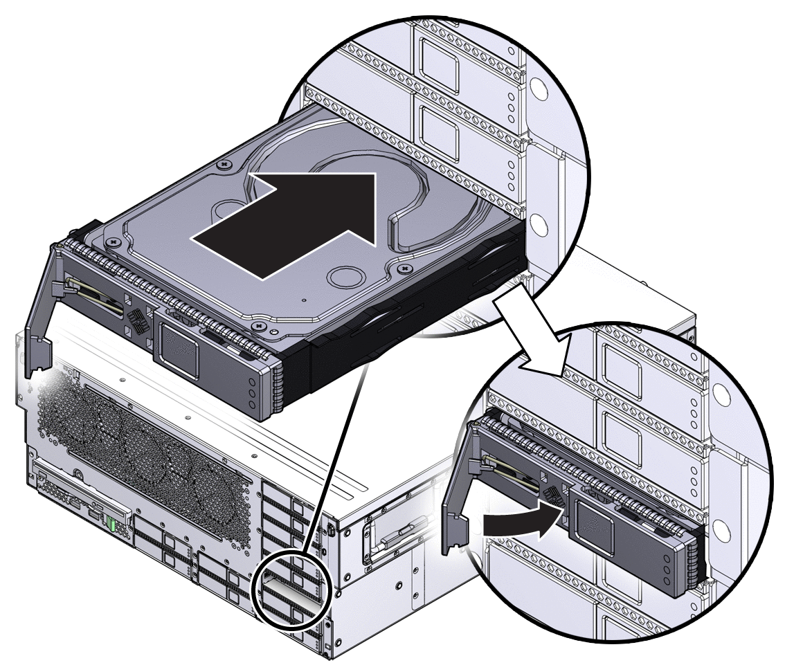 Figure showing the installation of the hard
drive.