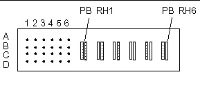 Diagram of a power supply connector, showing its 30 pins.