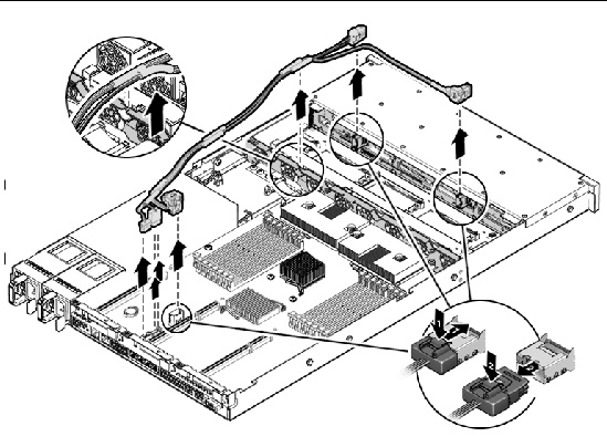 Figure showing drive cables in a SATA configuration.