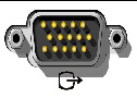Figure showing the video port (VGA). 