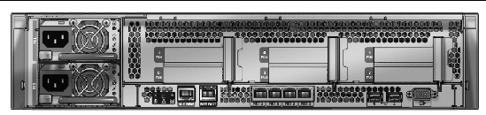 Figure showing the rear of system including the six PCIe slots 0 through 5. 