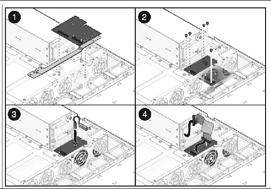 Figure showing how to install a power distibution board.