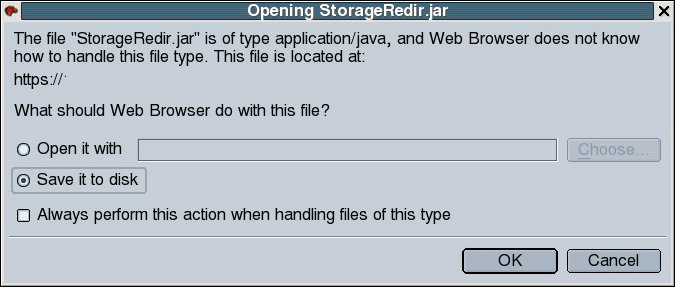 Storage Redirection Download