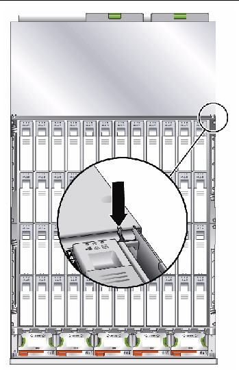 Location of the hard disk drive access cover intrusion switch
