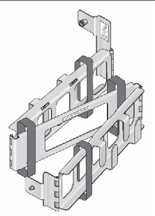 Graphic showing the folding of the CMA bracket.