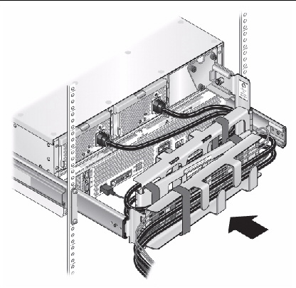 Graphic showing back panel and the folding of the CMA bracket.