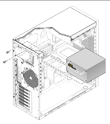 Figure showing power supply removal.