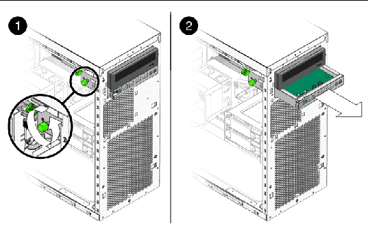 Figure showing removal of the I/O board.