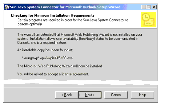 Setup Wizard: Checking for Minimum Installation Requirements