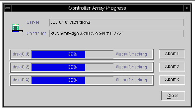 Screen capture showing the progress of a media scan.