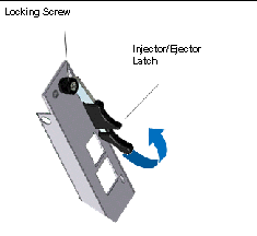 Figure showing injector and ejector latch and locking screw for ARTM-FC
