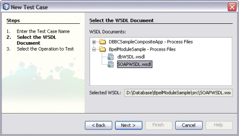 Select WSDL Document