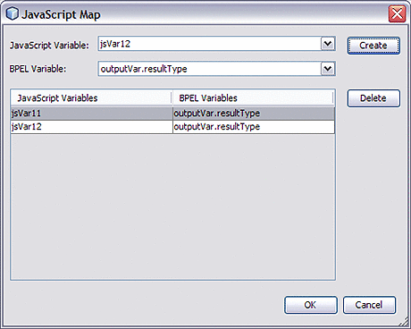 Image shows the JavaScript Editor Input dialog
box