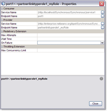 Graphic shows the QoS Properties Editor