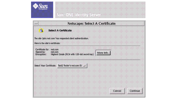 Certificate-based Authentication Login Requirement Screen