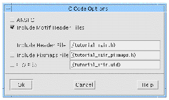 The Primary Source File Options dialog with default values entered.