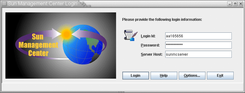 Console Login Screen
