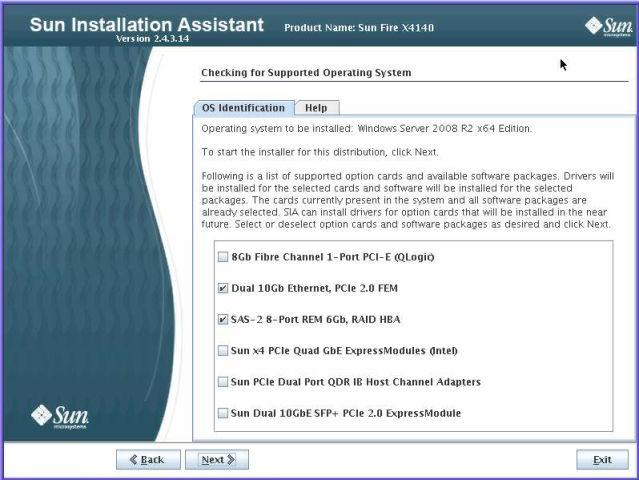 image:Graphic showing example of an installation using Windows Server 2008 media.