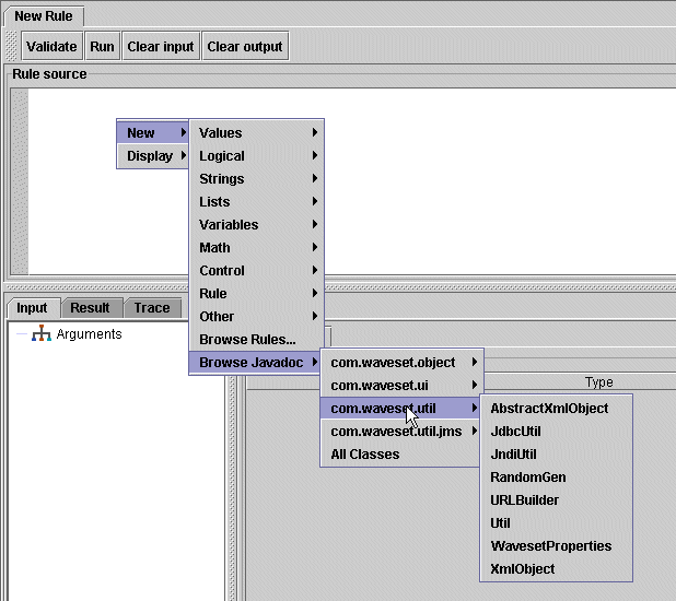 Figure A-11 Opening a Javadoc