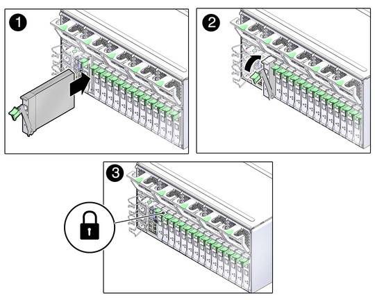 image:Graphic showing how to install an express module into the server.