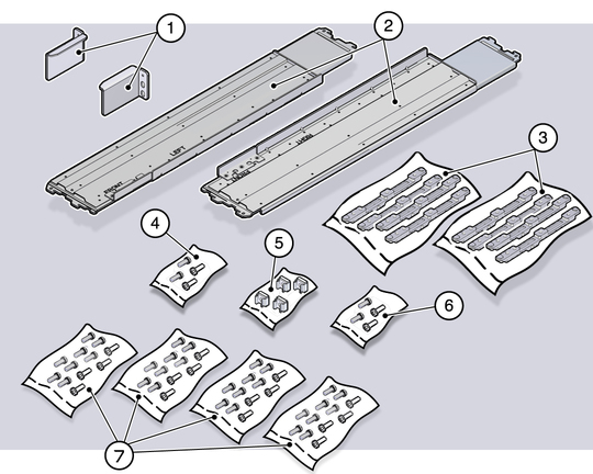 image:Illustration showing the rackmount kit