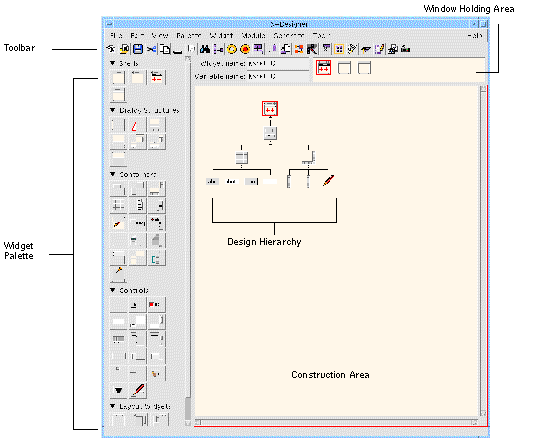 Screenshot of main X-Designer window.