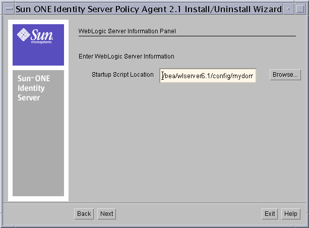 This is the WebLogic Server Information screen.