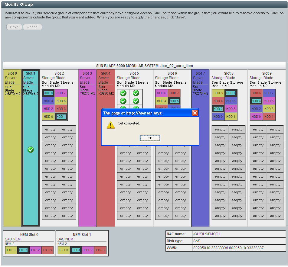 image:Graphic showing Set Complete dialog box.