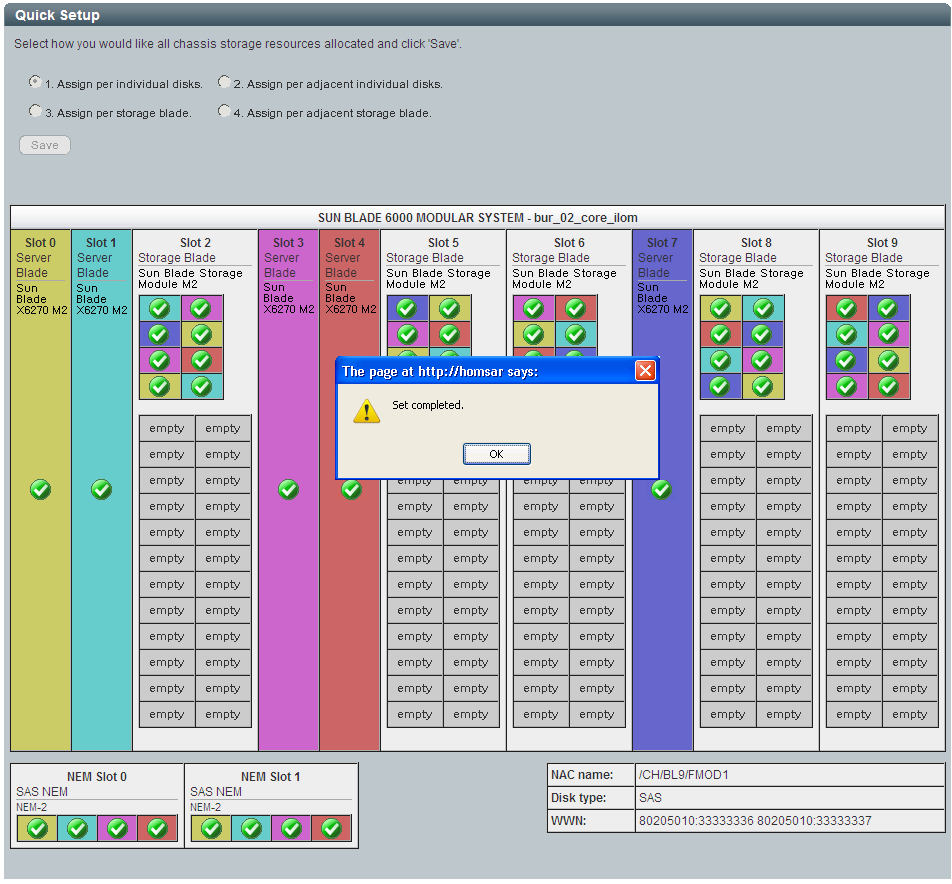 image:Graphic showing Set Complete dialog box.