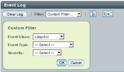 Event log custom filter