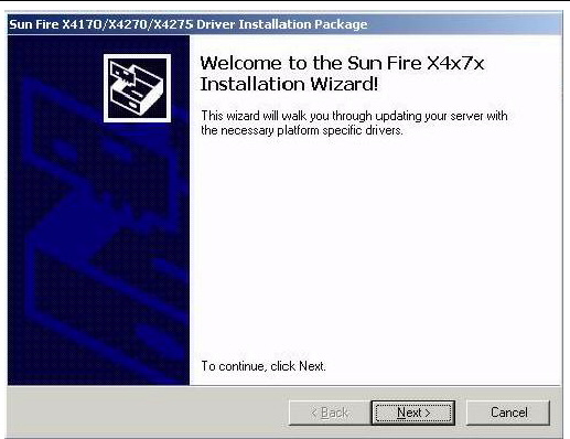 Graphic showing the driver installation wizard.