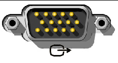 Figure showing the video port (VGA).