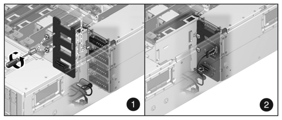 Figure showing how to install the power distribution board.