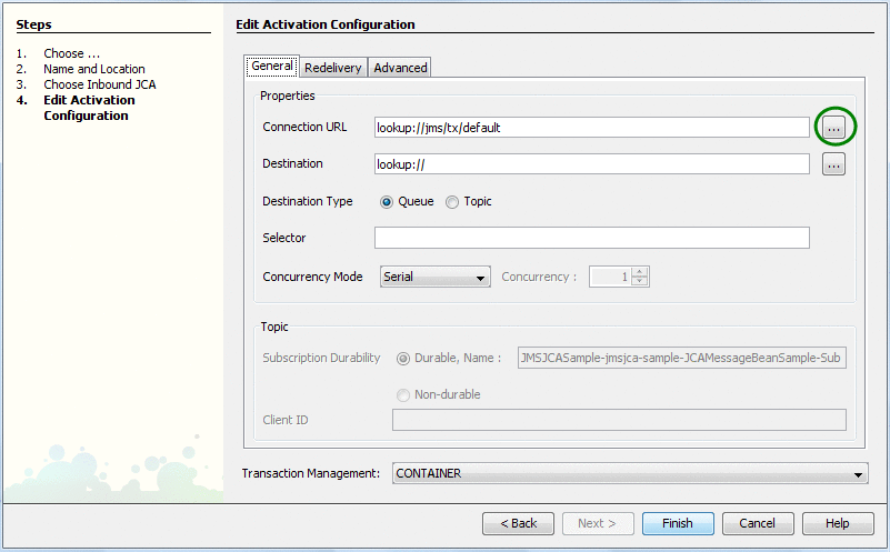 Edit Activation Configuration